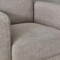 كنبة مفردة فيرليا بمساند ذراعين قماش لون بيج بارجل...