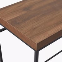 طاولة كونسول لورفيانا بسطح خشب لون بني و هيكل معدن...