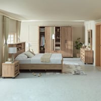 دولاب ملابس بلفورت خشب 6 أبواب بدرجين ومرايا وقفل...