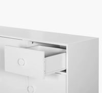 دولاب أطفال عصري 4 أبواب بدرج من فانيلا كودي