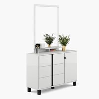 طقم غرفة نوم كينج 5 قطع شديد اللمعان من براج - 180...