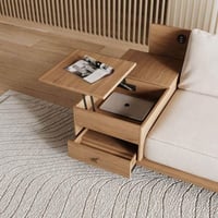 كنبة زاوية يمين ساكشينال على شكل حرف L بارجل خشب ل...