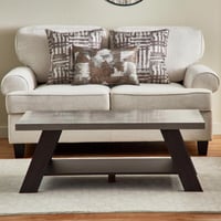 طاولة قهوة كامبريدج خشب لون بني مقاس 119x46x59 سم