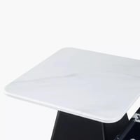 طقم طاولة قهوة تورڤيلّي قطعتين بسطح حجري لون اسود...