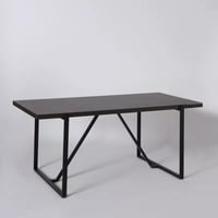 طقم طاولة سفرة لـ6 مقاعد من الخشب الصلب بني و قاعد...