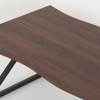 طاولة قهوة سيرينيا خشب بقواعد معدن لون بني مقاس 12...