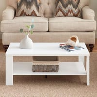 طاولة قهوة أمالفي بطبقتين من الخشب الهندسي لون بني...