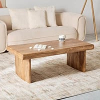 طاولة قهوة من الخشب الصلب من كلايتون