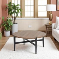 طاولة وسط لمسة بتصميم عملي - لون بني