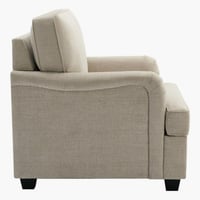 كرسي قماش بمساند ذراعين لون بيج من كاليفورنيا إن ا...