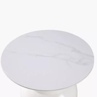 طقم طاولات قهوة سيلفاريا مستديرة قطعتين سطح من الح...