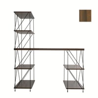 طاولة مكتبية مودرن مع 5 رفوف خشب تصميم مفتوح ليتشي...