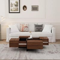 طاولة قهوة كارفونا بـ 4 أدراج قابلة للفتح في اتجاه...