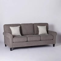 كنبة كاستيلّا 3 مقاعدة بوسادتين لون ابيض هيكل خشب...