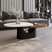 طاولة قهوة ألينتا مزدوجة بتصميم راقي مقاس 130x60x4...