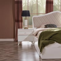 طقم غرفة نوم كينج 6 قطع من إليزابيث - 180x200 سم