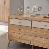 طقم غرفة نوم كينج 6 قطع من لوريتا - 180x200 سم