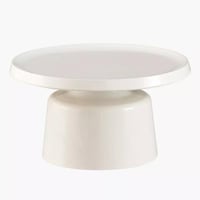 طقم طاولات قهوة كالڤيرنا مستديرة قطعتين معدن اسود...