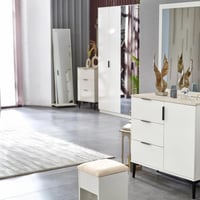 طقم غرفة نوم كينج 6 قطع من سوهو - 180x200 سم