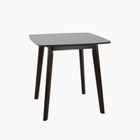 طاولة سفرة مربعة نوريسا مقعدين خشب مطّاط لون بني