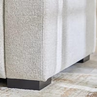 كنبة مفردة إيزولا بمساند ذراعين قماش بوكلية لون رم...