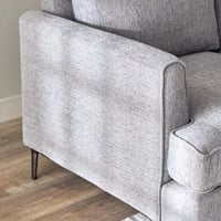 كرسي أورِيليا بمساند ذراعين قماش بوليستر لون رمادي...