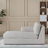 كرسي استرخاء تورڤيلا بذراع أيسر قماش لون بيج بارجل...