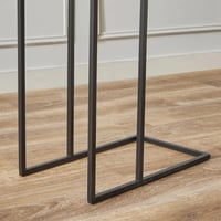 طاولة خدمة جانبية تورين بسطح من الرخام و قاعدة معد...