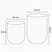 أصيص كريمي سيراميك بنقشة فنية ناعمة يضيفون لمسة دي...