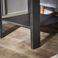 طاولة جانبية فيلوراي مربعة برف سفلي خشب هندسي لون...