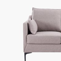 كنبة قماش ثلاث مقاعد لون رمادي من أوديسا