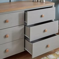 طاولة تزيين رئيسية دون مرآة 6 أدراج من فينسي