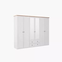 خزانة ملابس بـ6 أبواب ودرجين ومرآة نكست من زيلفينز...