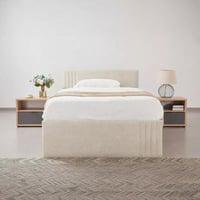 سرير توين منجد بتخزين هيدروليك نيكست من ليــونا -...