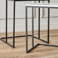 طاولات متداخلة بسطح رخام من دو طقم - 2 حبة