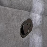 كنبة استرخاء فليكس بثلاثة مقاعد قماش لون رمادي بأر...