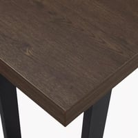 طاولة كونسول رافيونا سطح خشبي لون بني بارجل معدن ا...