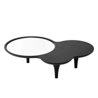 طاولة قهوة ميرڤونا سطح الحجر الملبد و قاعدة ألواح...