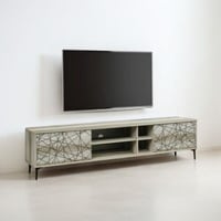 طاولة تلفزيون ميكانوس خشب باللون بالبيج مقاس 160 س...