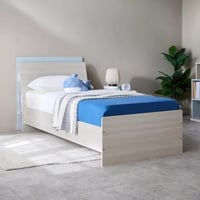 سرير فردي مع لوح رأسي بمساحة تخزين من مورليسيا - 9...