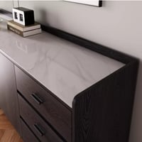 وحدة تخزين 3 أبواب و3 أدراج وسطح من الحجر الملبد م...