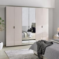 دولاب ملابس كارتر 6 أبواب بلمعان عالي مع درجين ومر...