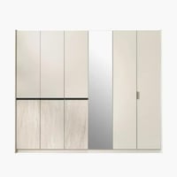 خزانة ملابس بـ6 أبواب مع مرآة من تيلفاريا