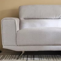 كنبة ميريفرا 3 مقاعد قماش بوكيلة لون رمادي بارجل م...