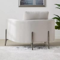 كرسي قماش مقعد واحد بمساند ذراعين من إلارا