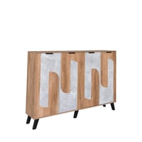 خزانة أحذية قسمين 4 أبواب خشب ماليزي اللون خشبي ور...