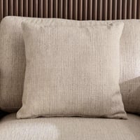 كنبة روما مقعد واحد مع ووسادة قماش مخملي لون كريمي...