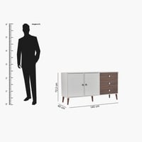 كونسول ناتاليا إن إكس تي بـ3 أدراج وبابين لون بني...