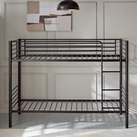 سرير فردي قابل للتحول بطابقين لون أسود من فانيلا -...