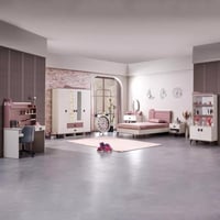 خزانة ملابس 4 أبواب بدرجين ومرآتين من ريفيرا